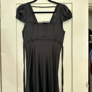 Stone Cold Fox Black Babydoll Mini Dress fits XS/SM